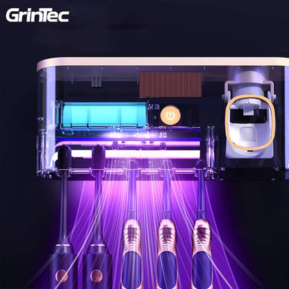 Support mural intelligent pour brosses à dents avec stérilisation