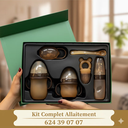 Coffret d’alimentation bébé en silicone – pratique et complet