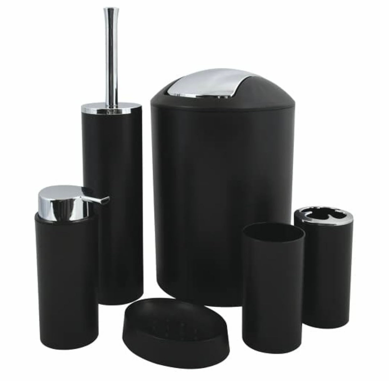 Accessoires de Salle de Bain Bathlux – 6 Pièces Design Moderne et Élégant