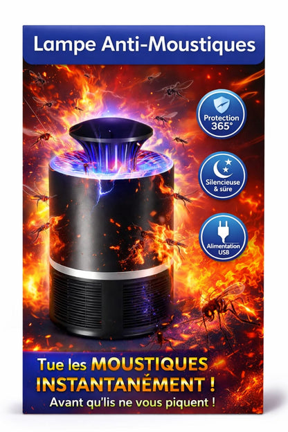 Lampe Anti-Moustiques Pro : Protection 360° Silencieuse pour toute la Famille