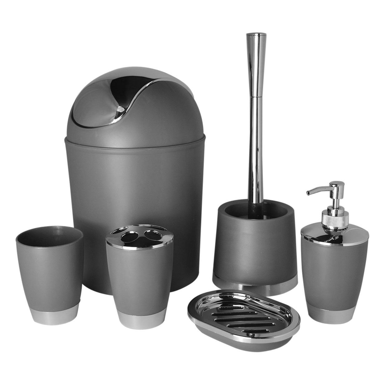 Accessoires de Salle de Bain Bathlux – 6 Pièces Design Moderne et Élégant