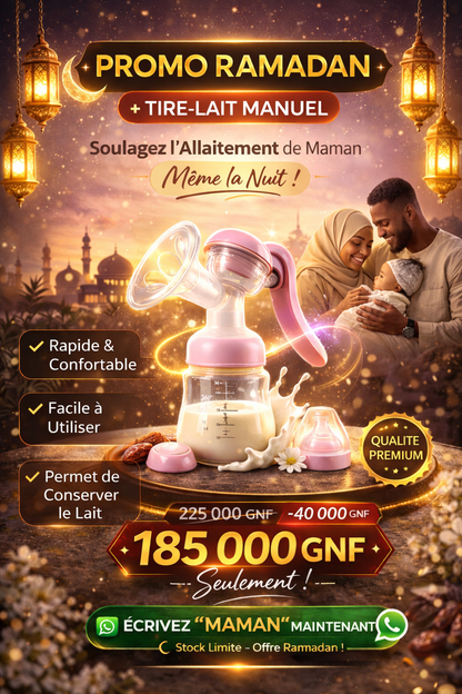 Tire-lait Manuel Confort & Efficacité Facile à Utiliser