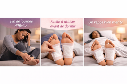 Kinoki – Patchs Détox pour les Pieds | Éliminez les Toxines Pendant votre Sommeil !