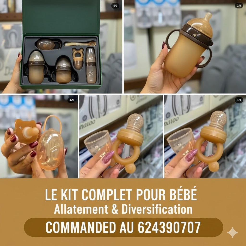 Coffret d’alimentation bébé en silicone – pratique et complet