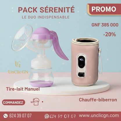 "Pack Sérénité" : Tire lait et chauffe biberon